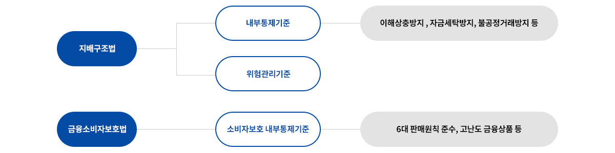 내부통제 관련 법령 및 사규 지배구조법, 금융소비자보호법 정보